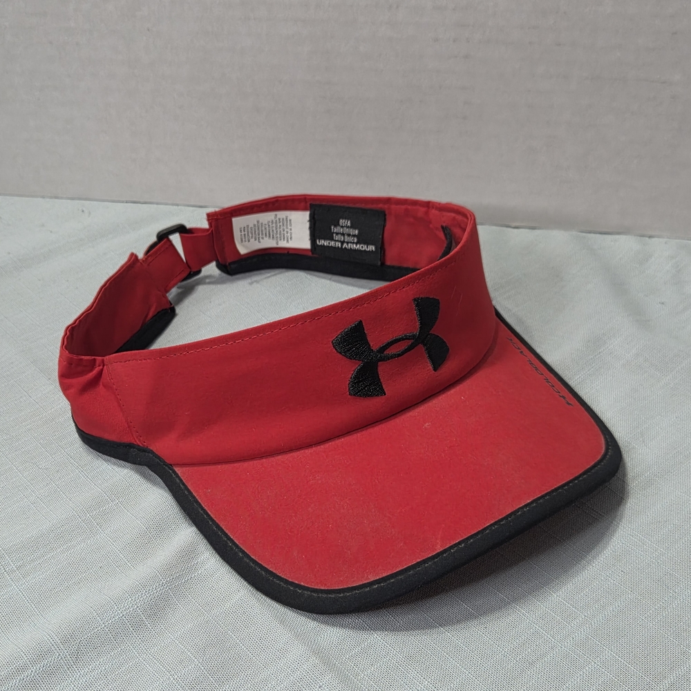Under Armour Red and Black Performance Visor